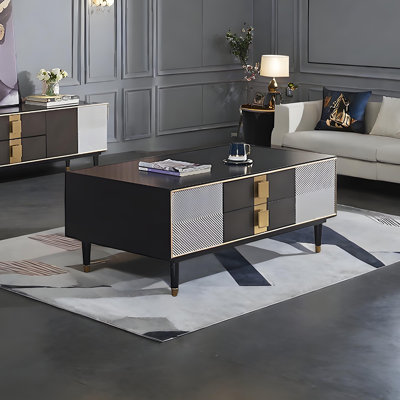 Table basse moderne avec tiroir de rangement