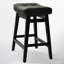 Tabourets de bar 24 po en bois massif de couleur verte, idéaux pour les îlots de cuisine et les comptoirs-1250697717