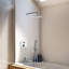 Système de douche complet mural à 3 fonctions rondes avec valve brute-58146966