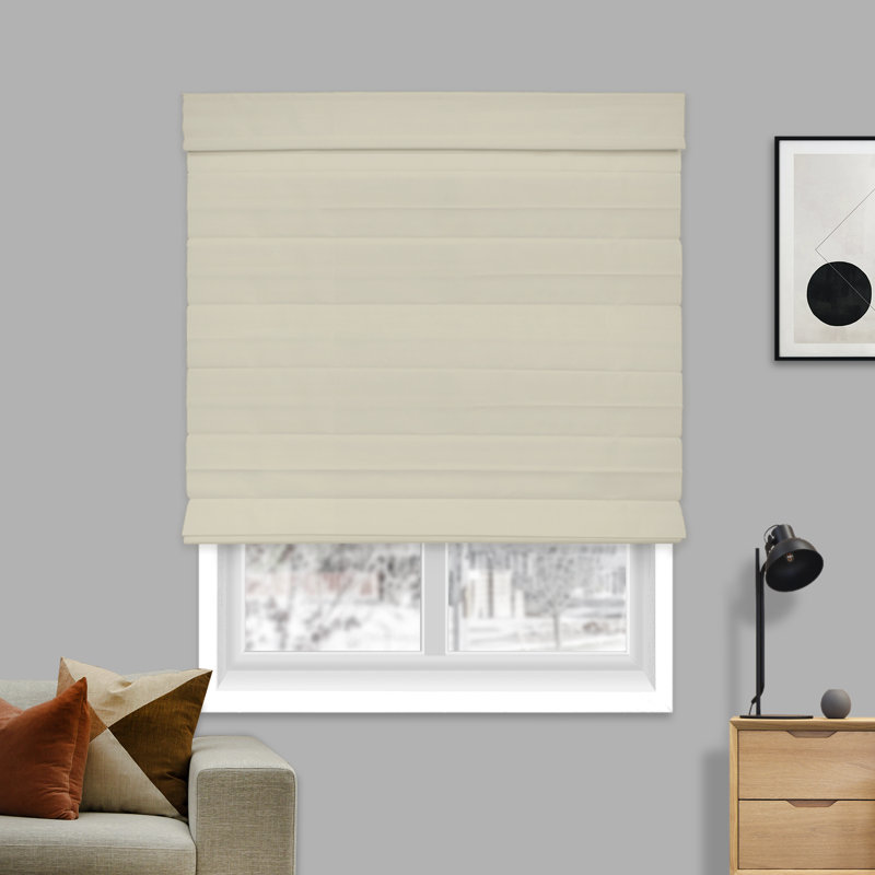 Room Darkening Roman Shade, 64.25"W x 48"L