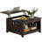 Torron Lift Top Farmhouse Coffee Table with Storage,Wood Cocktail Table-780679327