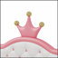 Lit princesse en cuir PU avec tête de lit touffetée Lovely Crown Fantasy, parfait pour un sommeil élégant et confortable-1783884077