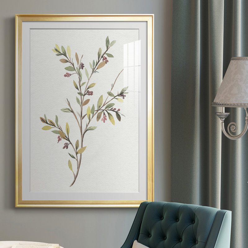 Simple Sprig II - reproduction de cadre photo, H 42,5 po x l 30,5 po x P 1 po, Or
