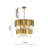 Transitional 12-Light Round Gold Crystal Chandelier 