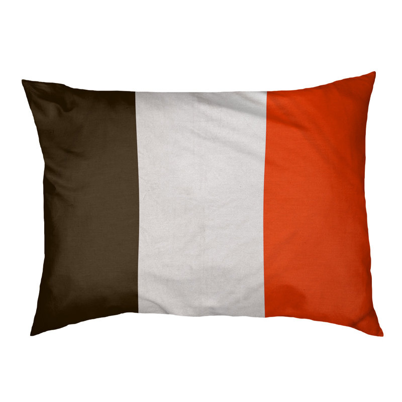 Lit à chat à rayures de football cincinnati, L 28 po x l 18 po, Brun / orange