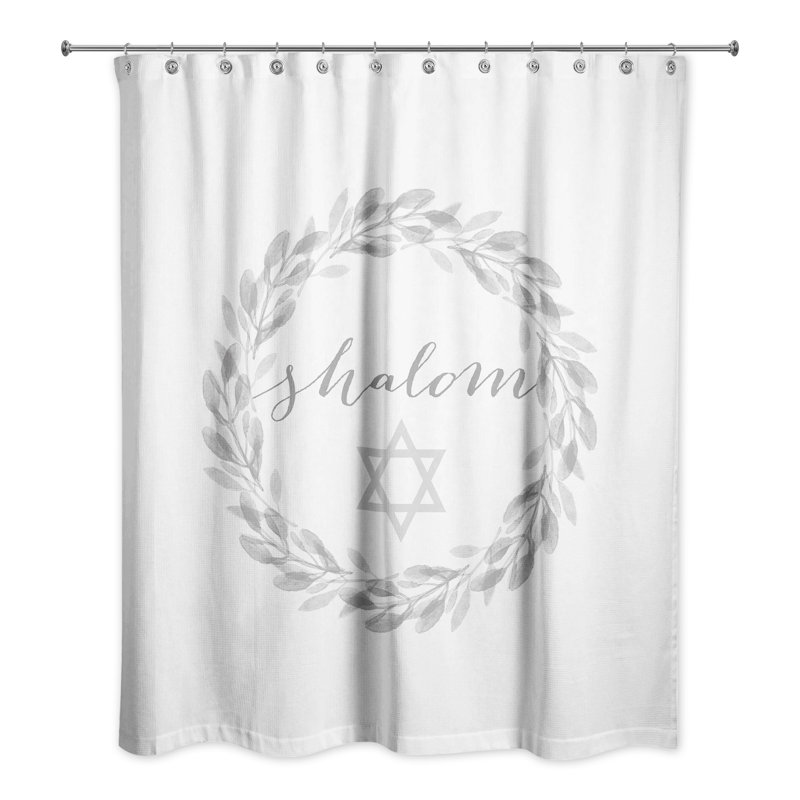 Rideau de douche simple couronne shalom Didonato