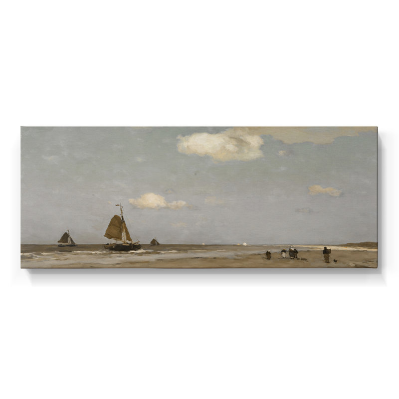 Série nautique-CECXVI- Toile tendue avec châssis - Prêt à être accroché, H 12 po x l 30 po