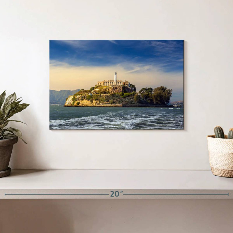 L'île d'Alcatraz, H 8 po x l 12 po