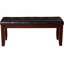 Banc de capitonnage moderne avec pieds en bois effilés pour le salon de la chambre à coucher