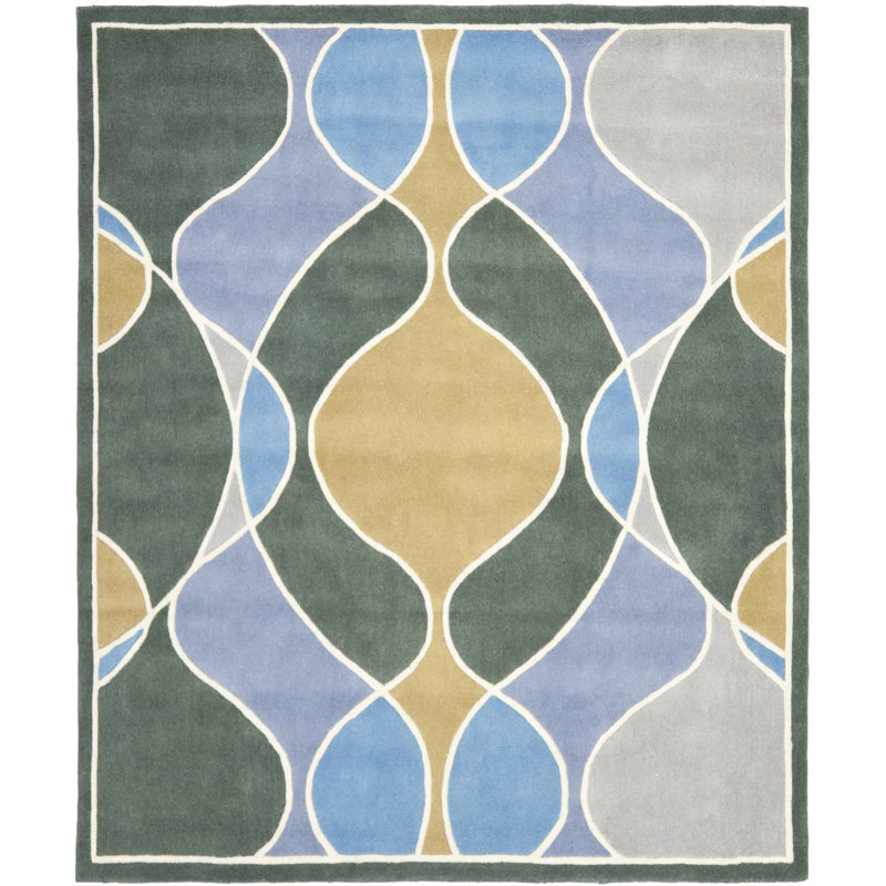Tapis en laine et viscose Amier Soho, Rectangle 7 pi 6 po x 9 pi 6 po