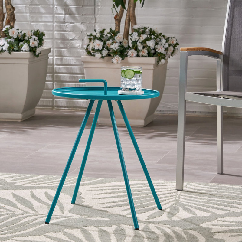 Table d'appoint de patio au design élégant