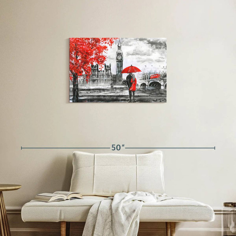 Ravi London Lovers, 20" H x 30" W