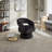 Rachedi 360° Swivel Velvet Barrel Accent Chair with Curved Backrest-115283127