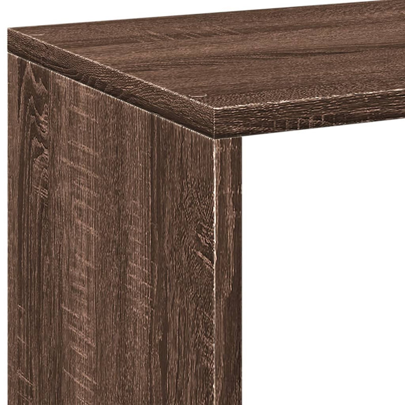Sazya 69.5cm W Bookcase, (2 Shelves) 69.5cm H x 69.5cm W x 29cm D, Concrete Grey