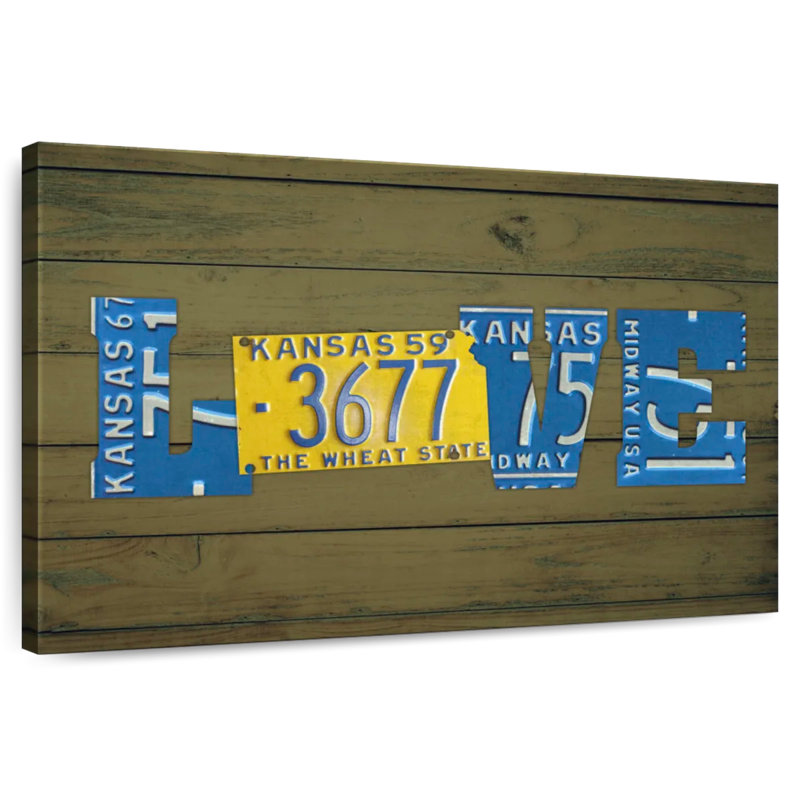Tergel KS State Love, H 20 po x l 30 po
