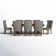 Rackley Extendable 78" to 96" Table with Walnut Wood Dining Set