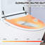 Toilette intelligente en céramique - siège chauffant à 4 niveaux, double chasse d'eau, capteur de pied, nuit, chasse d'eau, faible consommation d'eau