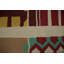 Tapis carré géométrique en laine Kilim 6 x 6