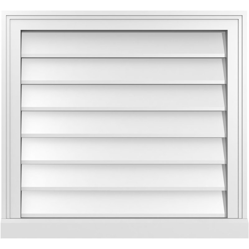 Cadre de seuil Brickmould, brun clair apprêté, H 24 po x l 26 po x P 2 po
