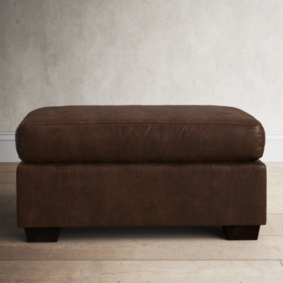 Cranbrook 34" Genuine Leather Ottoman