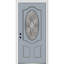 Petite porte d'entrée ovale de luxe en fibre de verre pré-suspendue 2 panneaux Grace Grace-2033027625-2033027666