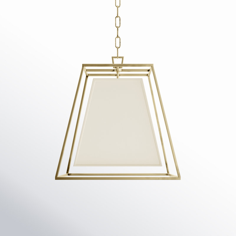 Kyle 4 - Light Chandelier, Aged Brass, White