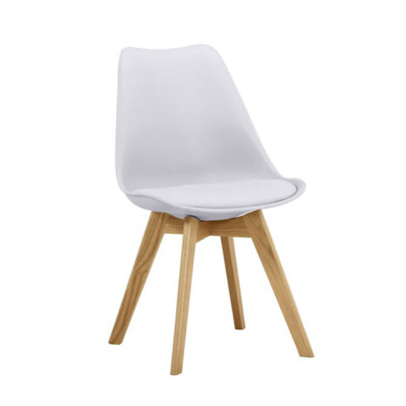 Algol 45cm H Upholstered Side Chair, White