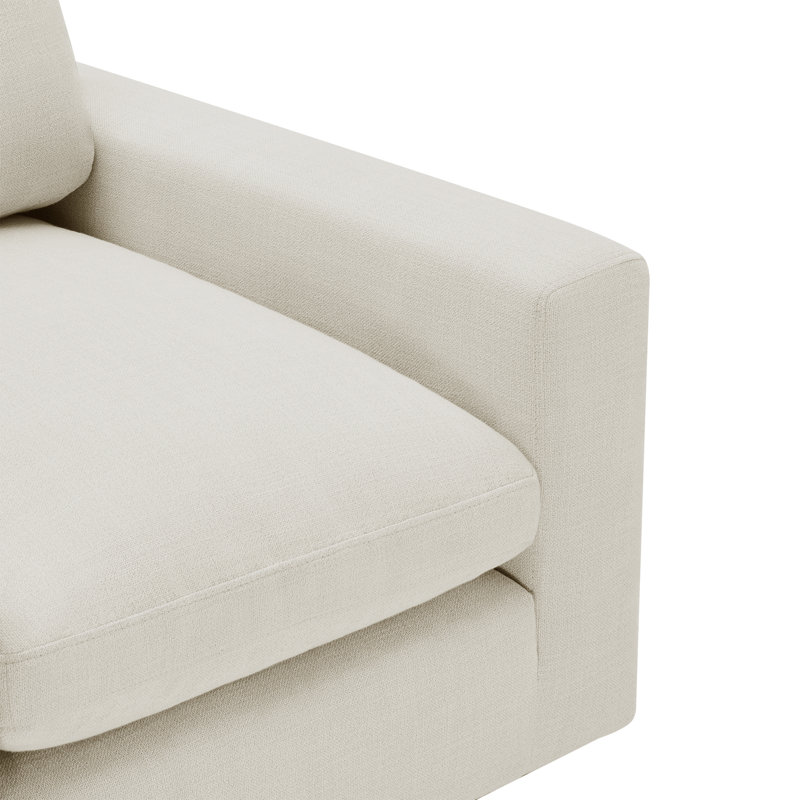 Fauteuil pivotant rembourré 35,4 po Asher, Lin Performance Effie