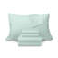  Ensemble de draps 100% coton percale frais et frais (4 pièces)-1379065359-1379065587