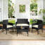 Colour Outdoor All Weather Wicker 4 - Person Seating Group with Cushions-1468705812-1468299416