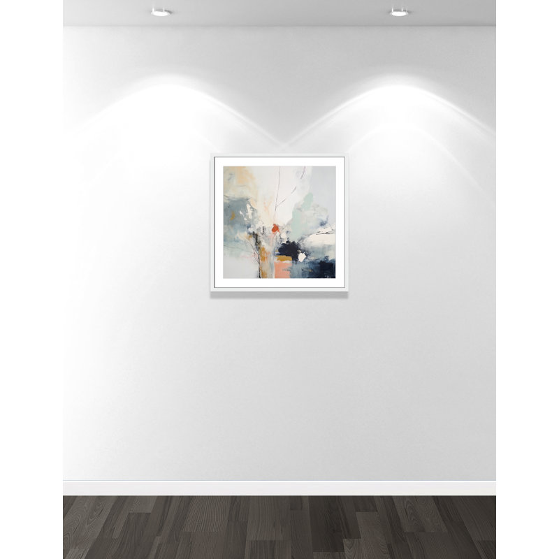 «Ethereal Blue Beats II» par Irena Orlov, L 27,5 po x H 27,5 po, Imprimé mat, Blanc satiné