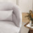 29" Wide Modern Soft Linen Swivel Barrel Chair With Lumbar Pillow-561304271