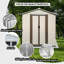 Abri de jardin extérieur pour toit de 5 pi 3 po Apex