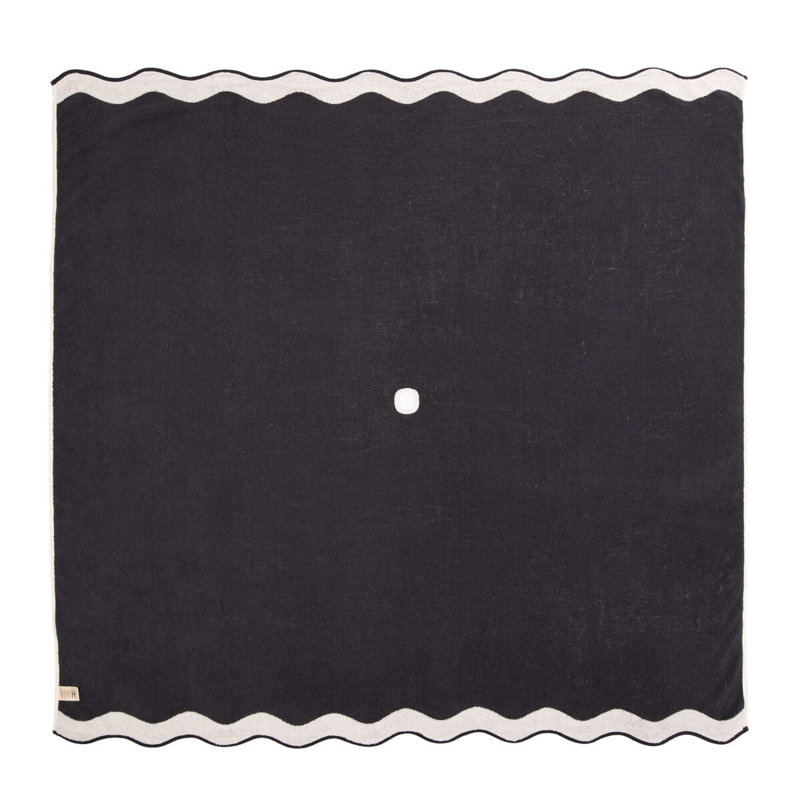 Beach Blanket, Navy/White