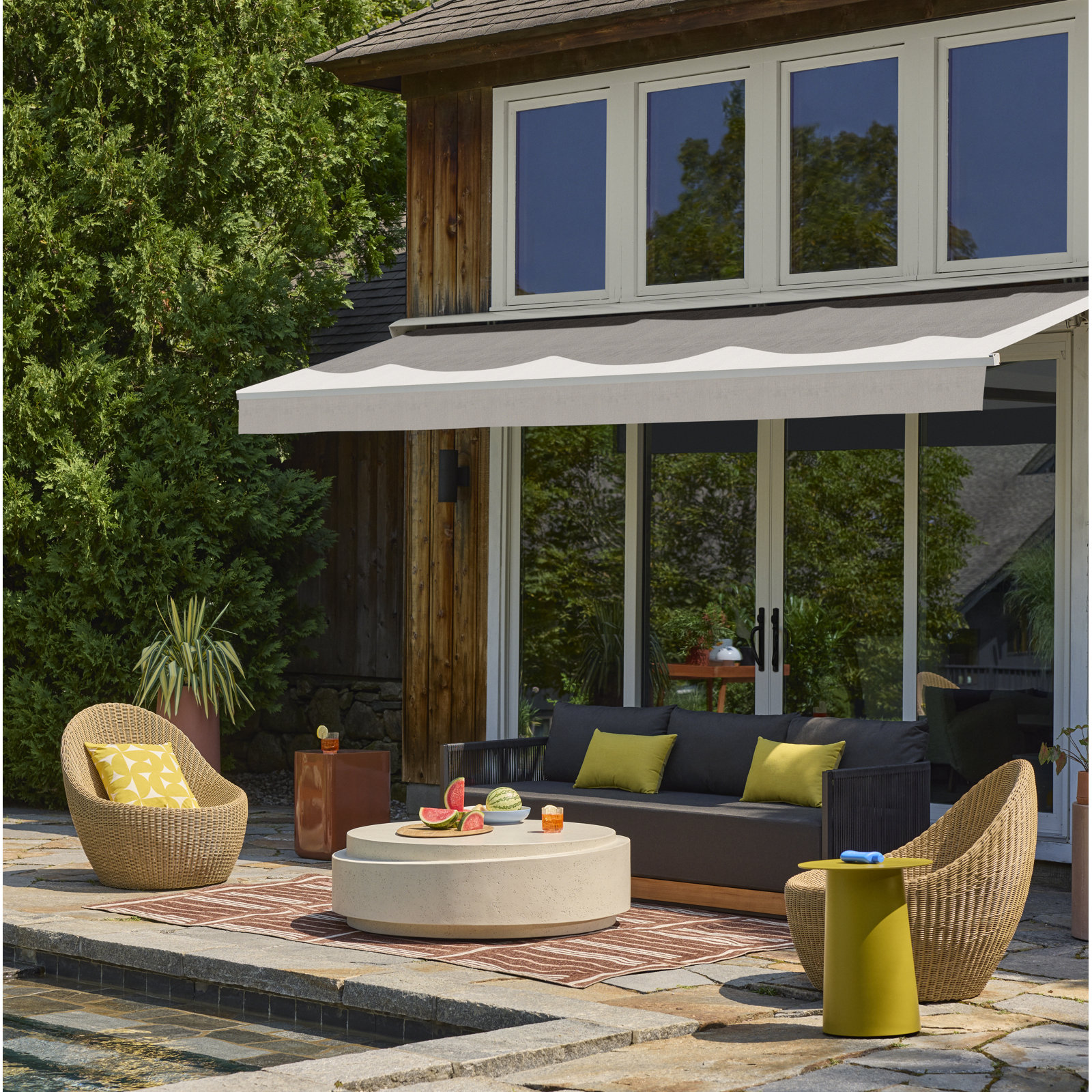 Claudina Striped Rug, Rectangle 5'3" x 7'