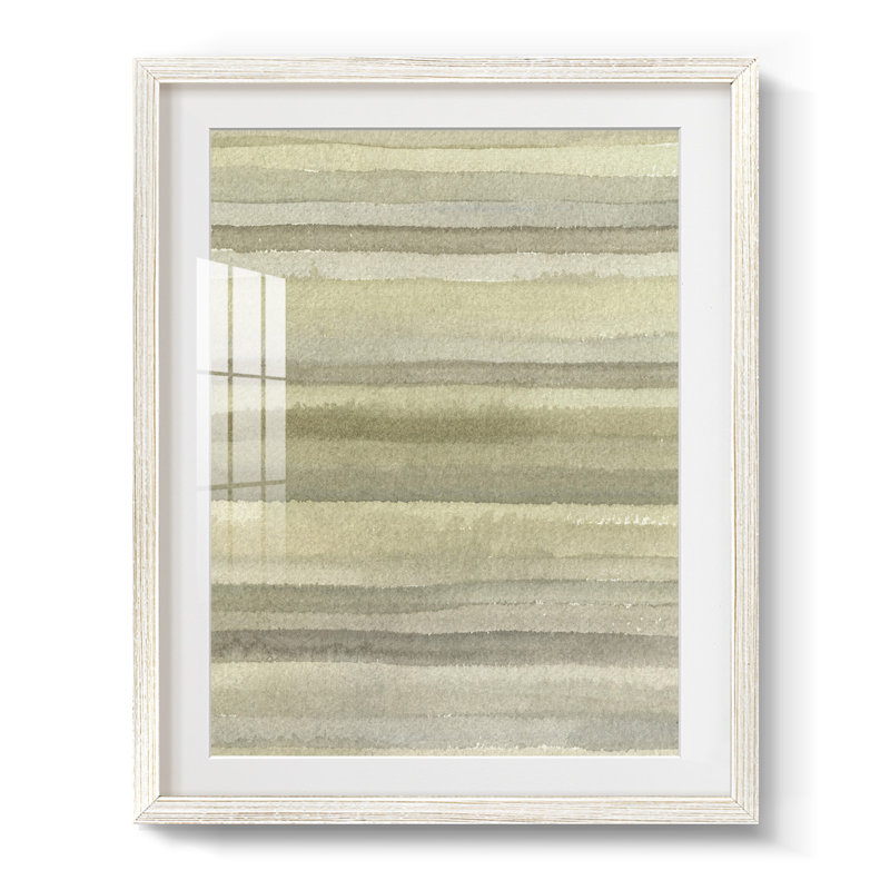 Lignes neutres I - impression encadrée, H 19,5 po x l 16,5 po, Blanc