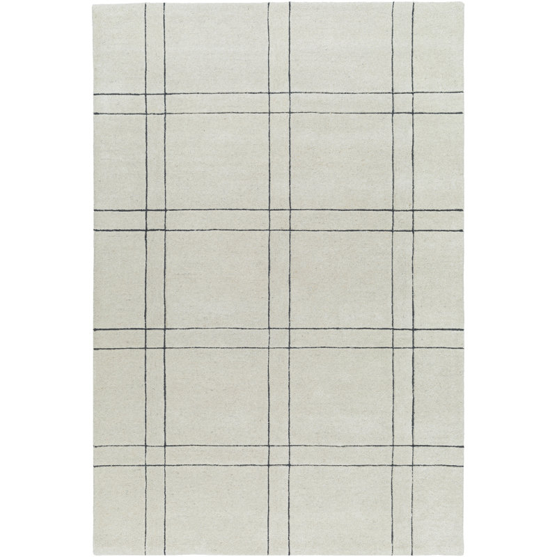 Sioeli Wool Geometric Indoor Rug, Rectangle 2' x 3'