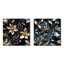 Buchanan - Ensemble de 2 carrés muraux abstraits Botanicals-102681821
