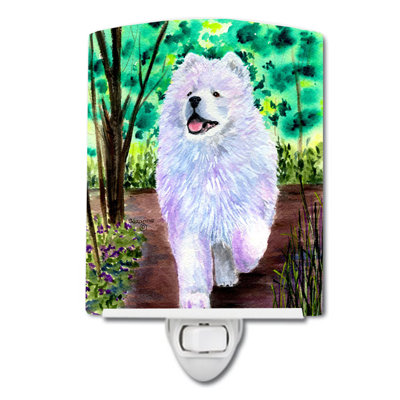 Samoyed Ceramic Night Light