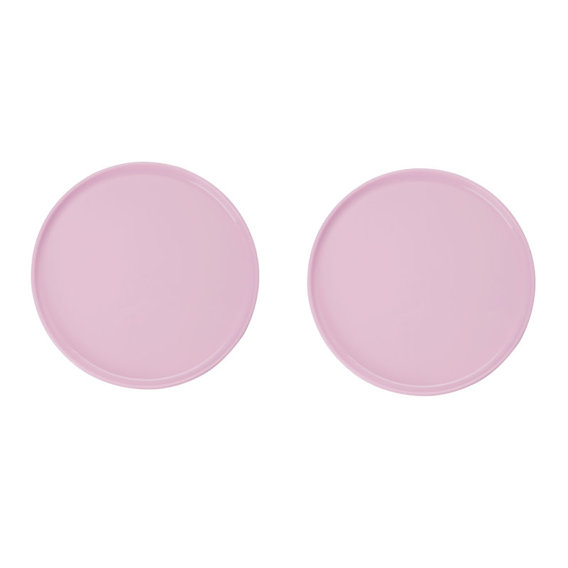 2 Plate Set | Pink, Pink