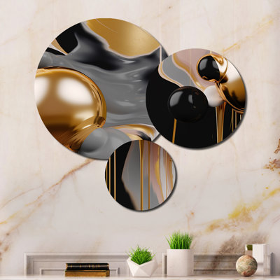 Abstract Wall Decor on Metal