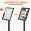 Pedestal Sign Holder with Metal Base