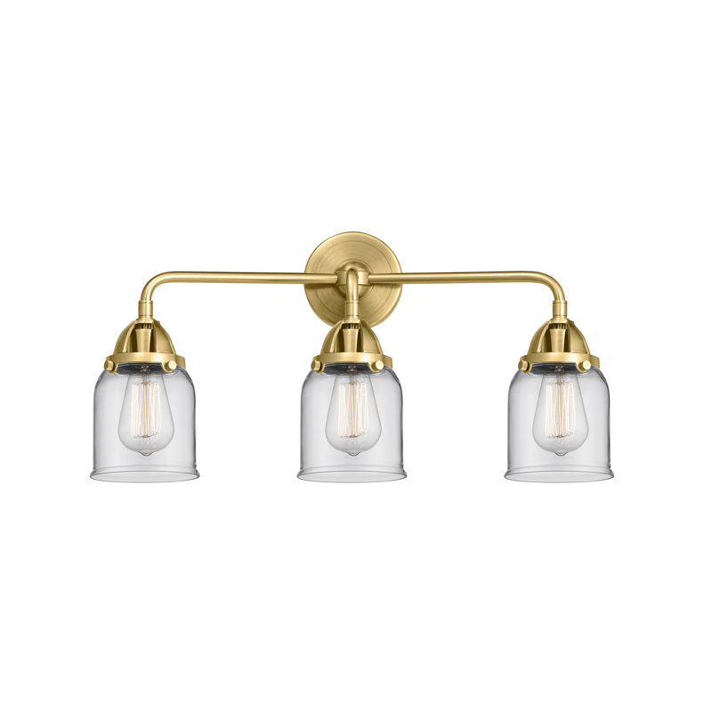 Shauna 3 - Light Vanity Light, Incandescent, Clear, Satin Gold