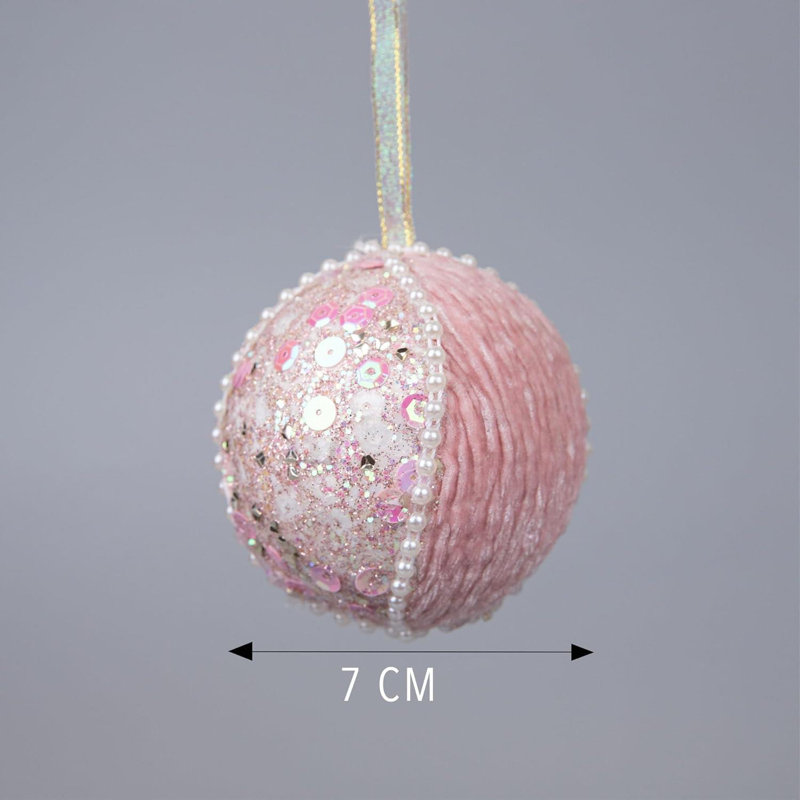 7cm Polyvinyl Chloride (PVC) Ball Ornament