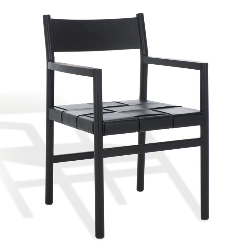 Chaise en cuir Demartini, Noir, noir, noir, noir, Noir, noir, noir, noir