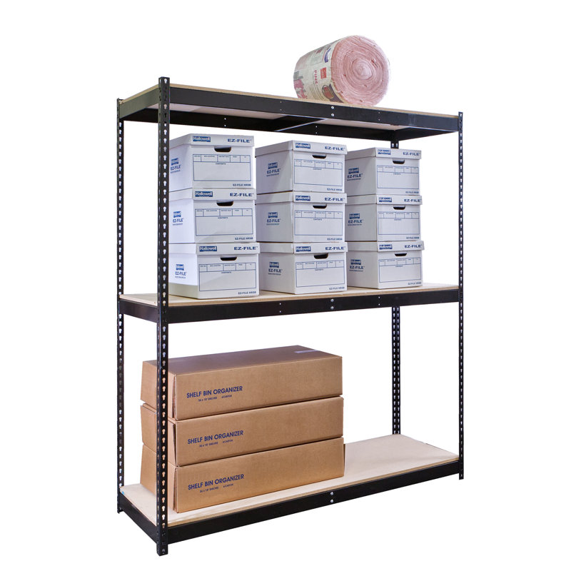 Rivetwell Metal Shelving Unit, 72"W x 48"D x 84"H