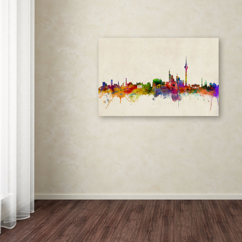 "berlin germany" par michael tompsett, impression sur toile tendue, H 12 po x l 19 po x P 2 po