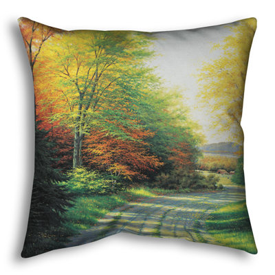 Throw Pillow, Autumn Countryside by Charles White