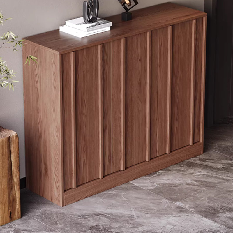 Armoire à chaussures pratique et populaire, H 37,4 po x l 47,24 po x P 13,78 po, Bois brun foncé