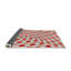 Tissé à la machine à la machine géométrique en laine et polyester rouge/blanc Tapis décoratif-1954662076